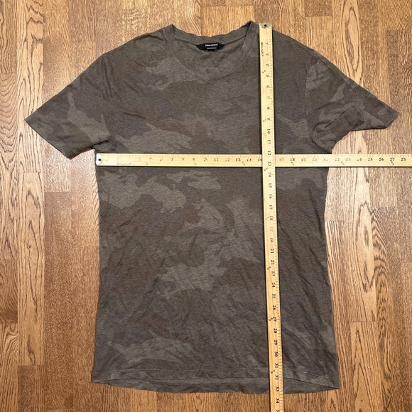 Zadig & Voltaire Tommy Lin Ao Linen Camo Green Brown T Shirt Mens XL - Picture 8 of 8